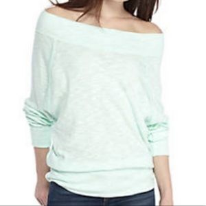 Free People (We the Free) Palisades Off Shoulder Slouchy Fall Top